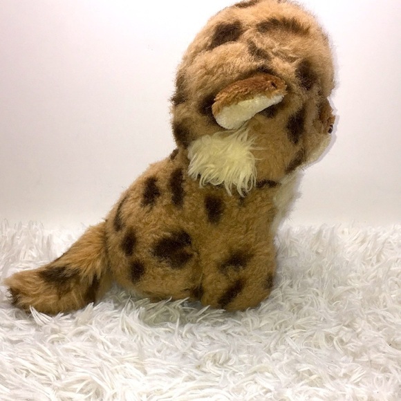 Vintage 1982 Gund Tamba Leopard Cheetah Kitten Cat Plush Stuffed Spots 9” Tall - Picture 6 of 9